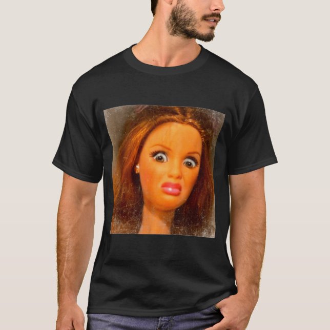 Camiseta Cara de muñeca divertida y asquerosa Meme  (Anverso)