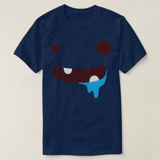 Camiseta Cara de obturador azul (Diseño del anverso)