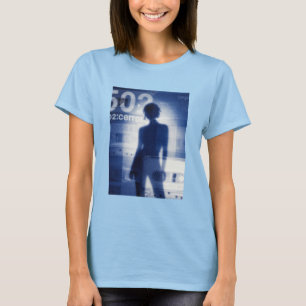 Camiseta Cara de onda de sonido abstracta con loto – S mini