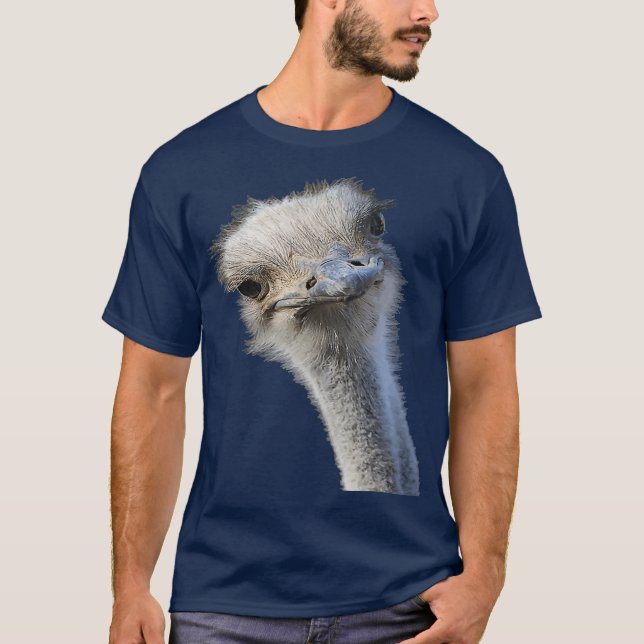 Camiseta Cara De Ostrich Con Expresión Sin Gormes (2) (Anverso)