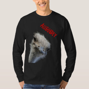 Camiseta Cara de pájaro avestruz divertido con expresión to