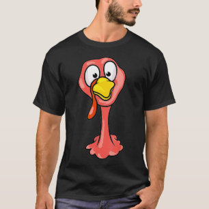 Camiseta cara de pavo para el traje de pavo de acción de gr