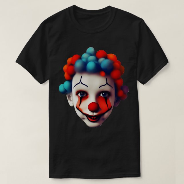 Camiseta cara de payaso (Diseño del anverso)