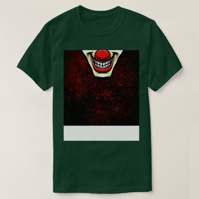 Camiseta Cara de payaso aterradora 1 (Diseño del anverso)