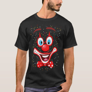 Camiseta cara de payaso divertida TShirt