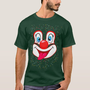 Camiseta cara de payaso divertida TShirt - 1