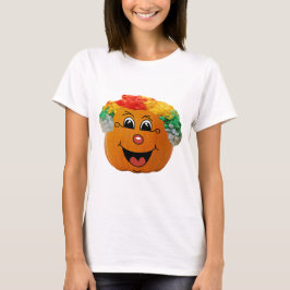 Camiseta Cara de payaso Jack o' Lantern, Calabaza de Hallow