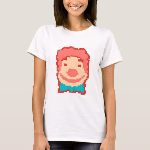 Camiseta Cara de payaso pixelada linda 