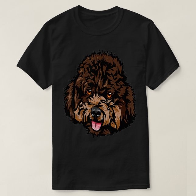 Camiseta Cara de perro caniche de Guay (Diseño del anverso)