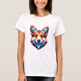 Camiseta Cara de perro colorida