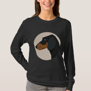 Camiseta Cara de perro de Dachshund