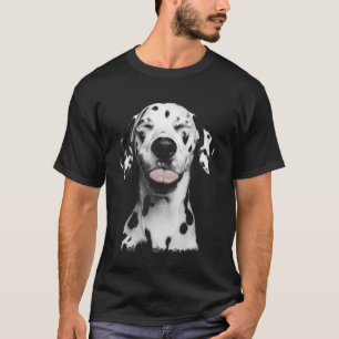 Camiseta Cara de Perro Divertida Dálmata