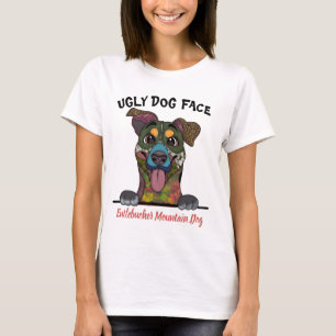 Camiseta Cara de perro fea en la montaña Entlebucher