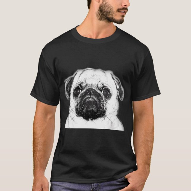 Camiseta Cara de pug (Anverso)