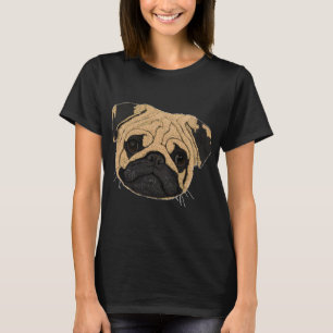 Camiseta Cara de pug