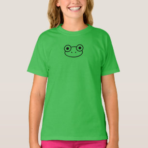 Camiseta Cara de Rana Gráfico Minimalista