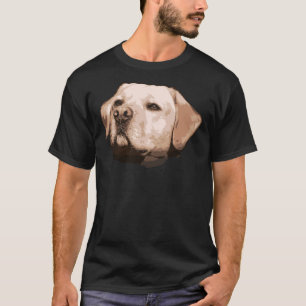 Camiseta Cara de recuperación de Labrador amarillo