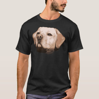 Camiseta Cara de recuperación de Labrador amarillo