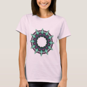 Camiseta cara de reloj kaleidoscopio fractal ART I
