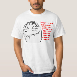Camiseta Cara de risa Meme cómico de la rabia de PFFTCH