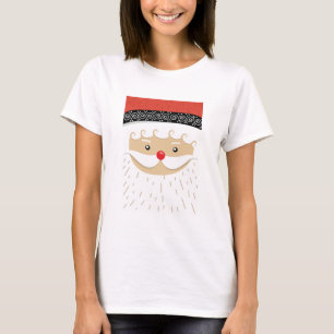 Camiseta cara de santa claus