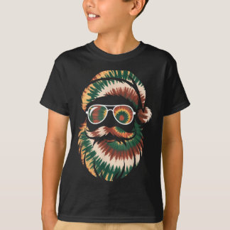 Camiseta Cara de Santa Claus Tie Dye Navidad Niños Niñas Ad