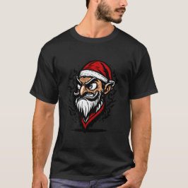 Camiseta Cara de Santa Pirata para Navidad