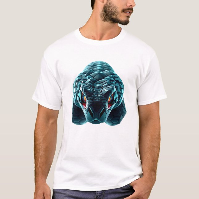 Camiseta Cara de serpiente flota libremente (Anverso)