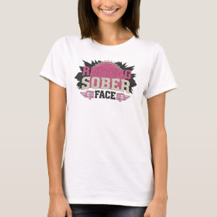 Camiseta Cara de sobriedad en reposo única Diseño gráfico d