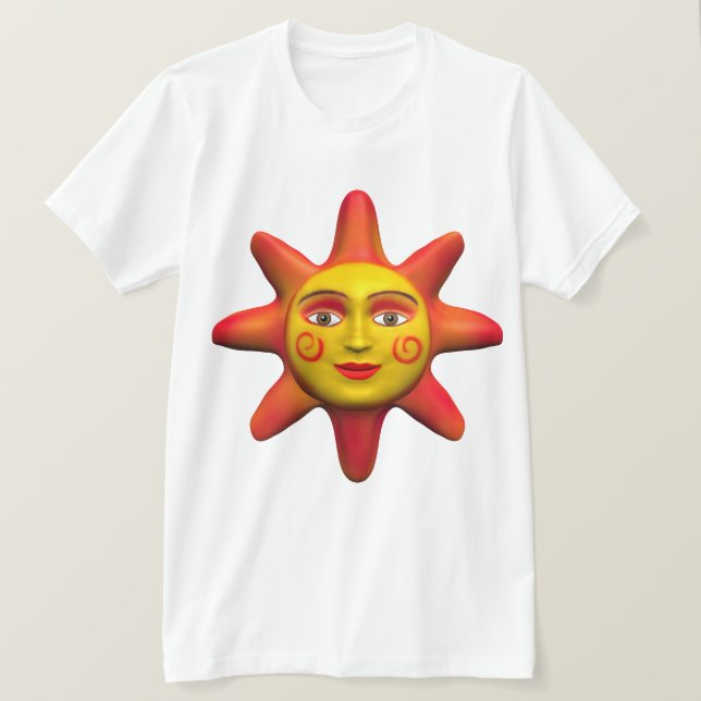 Camiseta Cara de sol (Anverso del diseño)