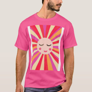 Camiseta Cara de sol minimalista