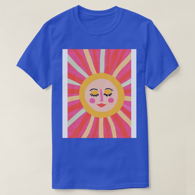 Camiseta Cara de sol minimalista 2 (Diseño del anverso)