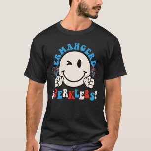 Camiseta Cara de sonrisa hippie Ermahgerd bengalas 4 de jul