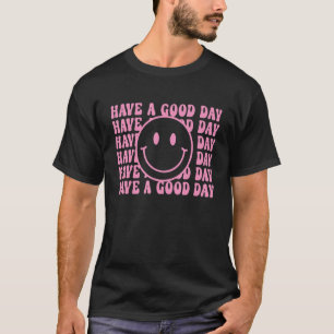 Camiseta Cara de sonrisa retro, tendencia estética de sonri
