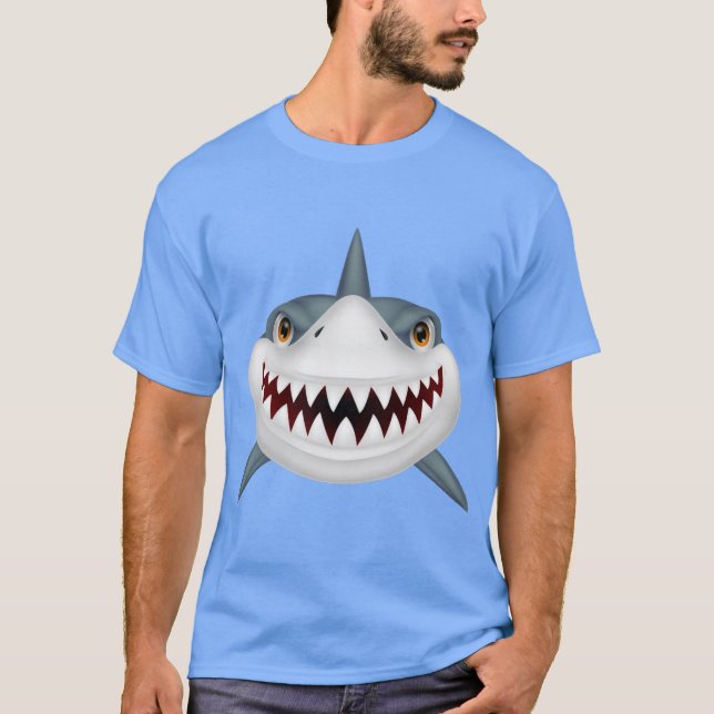 Camiseta Cara de tiburón asustado (Anverso)
