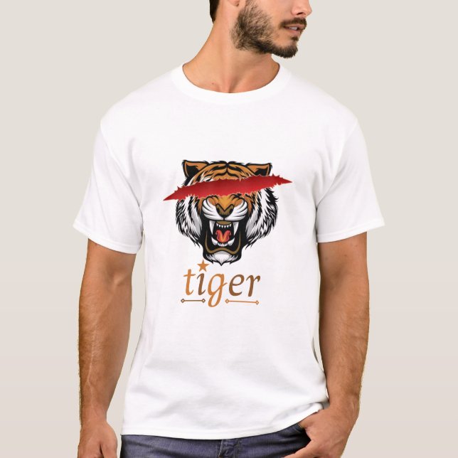 Camiseta cara de tigre (Anverso)