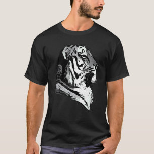 Camiseta Cara de tigre cabeza grandes felinos depredador hu