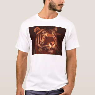 Camiseta Cara de tigre de luz negra