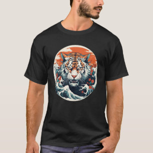 Camiseta Cara de tigre de mala apariencia para gatos y aman