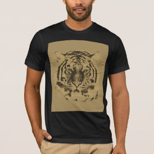 Camiseta Cara de tigre de vintage