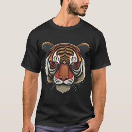 Camiseta Cara de tigre feroz