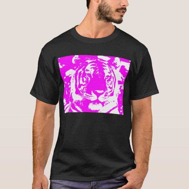CAMISETA CARA DE TIGRE ROSA DE COREY TIGER 80 (Anverso)