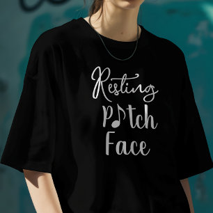 Camiseta Cara de tono en reposo – Chiste musical divertido 