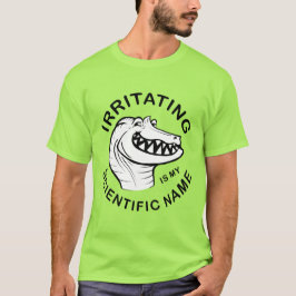 Camiseta Cara de trazo de irritación (texto)