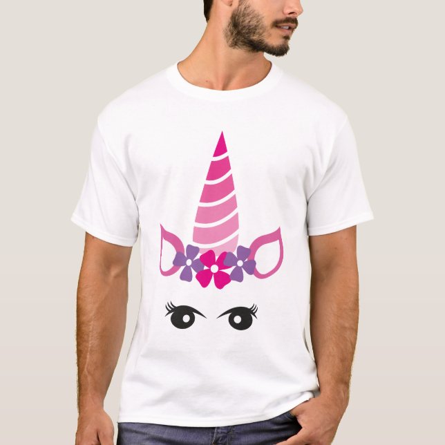 Camiseta Cara de unicornio (Anverso)