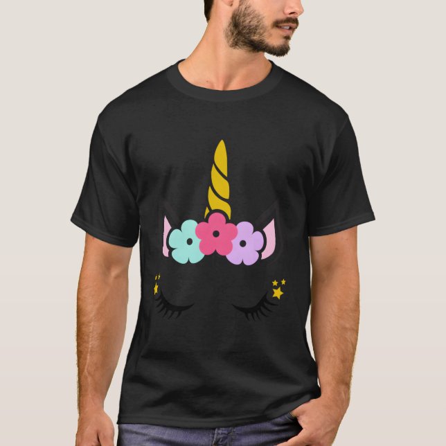Camiseta Cara de unicornio (Anverso)