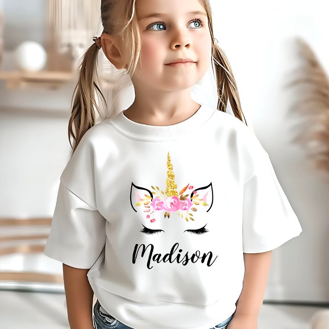 Camiseta Cara De Unicornio Con Nombre Personalizado De Eyel (Subido por el creador)