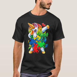Camiseta Cara de Unicornio Divertida Conciencia del Autismo