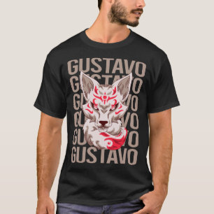 Camiseta Cara de Zorro - Nombre Gustavo
