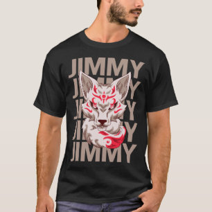 Camiseta Cara de Zorro - Nombre Jimmy
